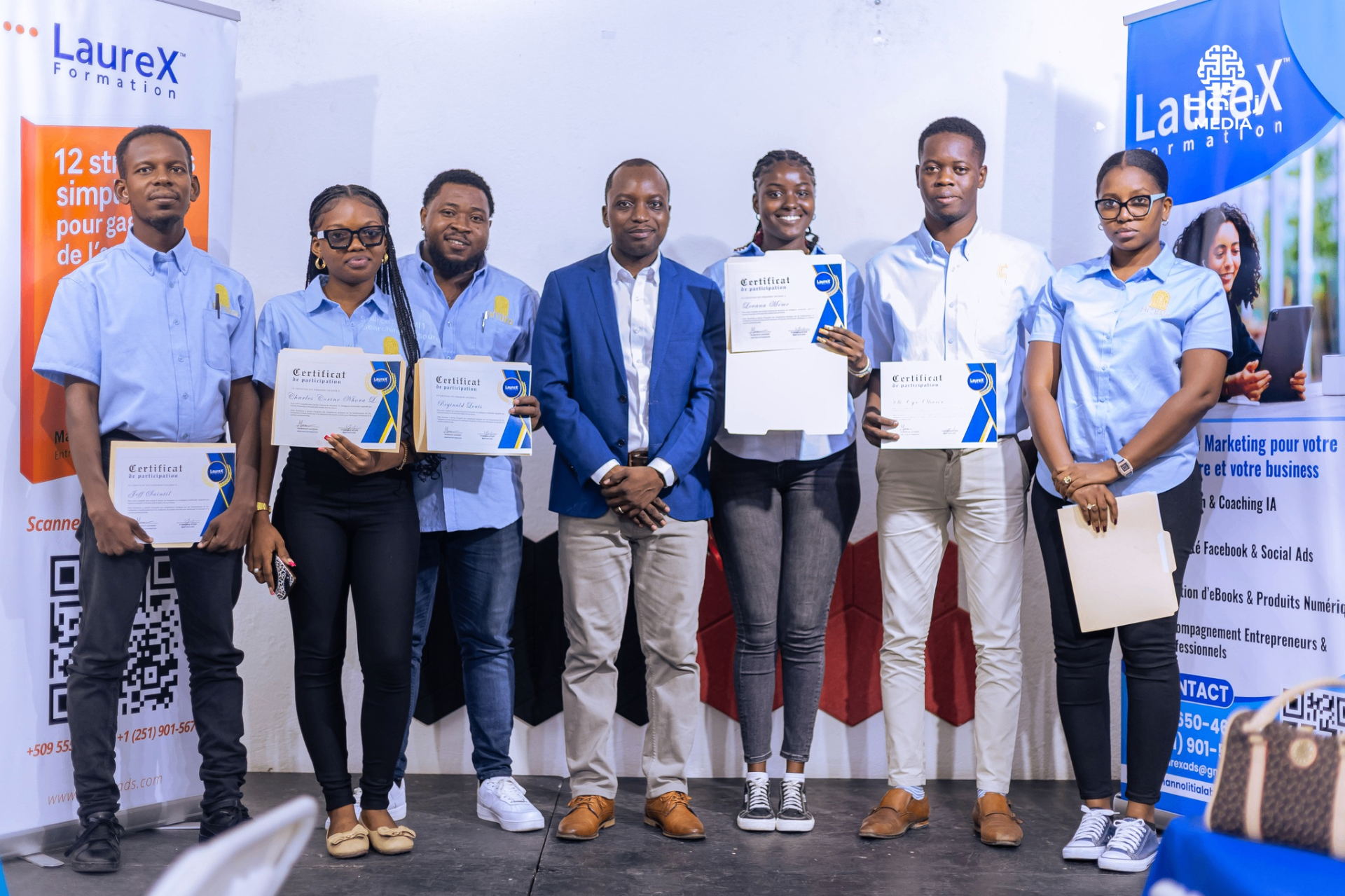 Remise de certificats Laurex